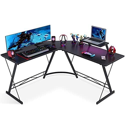 Gaming Computer Desk W Coleshome L Shaped Desk 51" Home Office Desk With Shelf 