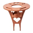 thumbnail image 1 of WUSUOWEI 1PC Picnic Portable Table,11.8Inch,Outdoor Table,Small Portable Rack for Outdoor,Detachable Wooden Glass Rack Bottle Holder,Mini Beach Collapsible Table for Picnic Camping Beach Barbecue, 1 of 7