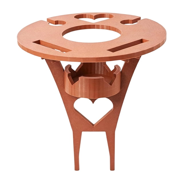 WUSUOWEI 1PC Picnic Portable Table,11.8Inch,Outdoor Table,Small Portable Rack for Outdoor,Detachable Wooden Glass Rack Bottle Holder,Mini Beach Collapsible Table for Picnic Camping Beach Barbecue