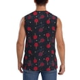 thumbnail image 4 of Fotbe Ping Pong Men's Camiseta sin Mangas Estampada para Hombres, Playera Casual para Gimnasio, Entrenamiento, Playa-Small, 4 of 7