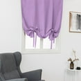 thumbnail image 3 of MAWCLOS Short Blackout Curtain Solid Color Half Window Curtains Rod Pocket Light Blocking Kitchen Valance Ruched Decorative Thermal Insulated Soft Panels Purple 39.37 x 47.24", 3 of 9