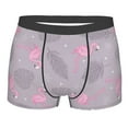 thumbnail image 4 of Goofa Pink Flamingo Printed Men's Boxer Briefs Underwear, Moisture-Wicking Underwear, Trunk,Soft and Breathable Cotton Underwear-Large, 4 of 9