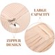 thumbnail image 5 of Bolsa de maquillaje, bolsa de cosméticos portátil, bolsa de viaje para artículos de tocador, bolsa organizadora de maquillaje de cuero, 5 of 6