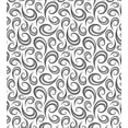 thumbnail image 3 of Ambesonne Abstract Duvet Cover Sets, Rhythmic Curly Waves Art, 2-Twin, White Dark Taupe Grey, 3 of 3