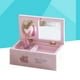 thumbnail image 5 of Caja de música decorativa Caja de música giratoria en miniatura para niña bailarina Decoración de regalo para niña (rosa), 5 of 5