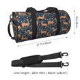 thumbnail image 2 of KLL Reindeer Duffle Bag For Men Women Sport Gym Fitness Tote Travel Training Workout Basketball Football Weekender, 2 of 6