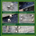 thumbnail image 4 of 2xNail-free Model-large Size-white Pearl 2+2xNail-free Model-large Size-white Rhinestone 2 Button Pins Are Adjustable And Detachable Waist Buckle [Remarks For Ordering: 2xNail-free, 4 of 8