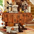 thumbnail image 5 of Nappe Ronde d'Halloween LUSHVIDA - Nappe Ronde de 60 Pouces en Toile d'Araignée, Lavable, Résistante aux Plis, Housse de Table Décorative pour Souper de Fête, Banquet, Table à Manger, 130 G/m², 5 of 5