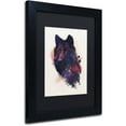 thumbnail image 2 of Trademark Fine Art 'Universal Wolf' Canvas Art by Robert Farkas, Black Matte, Black Frame, 2 of 4