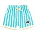 thumbnail image 5 of Sesame Street Cookie Monster Bodysuit, Shorts and Baseball Cap 3 Piece Outfit Set Newborn to Infant, 5 of 5
