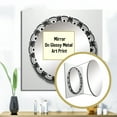 thumbnail image 3 of Designart "Sacred Mandala In Vintage Monochrome" Boho Mandala Square Mirror Wall Decor Traditional - Large White Square Bathroom Mirror - Square Printed Wall Mirror Art, 3 of 5