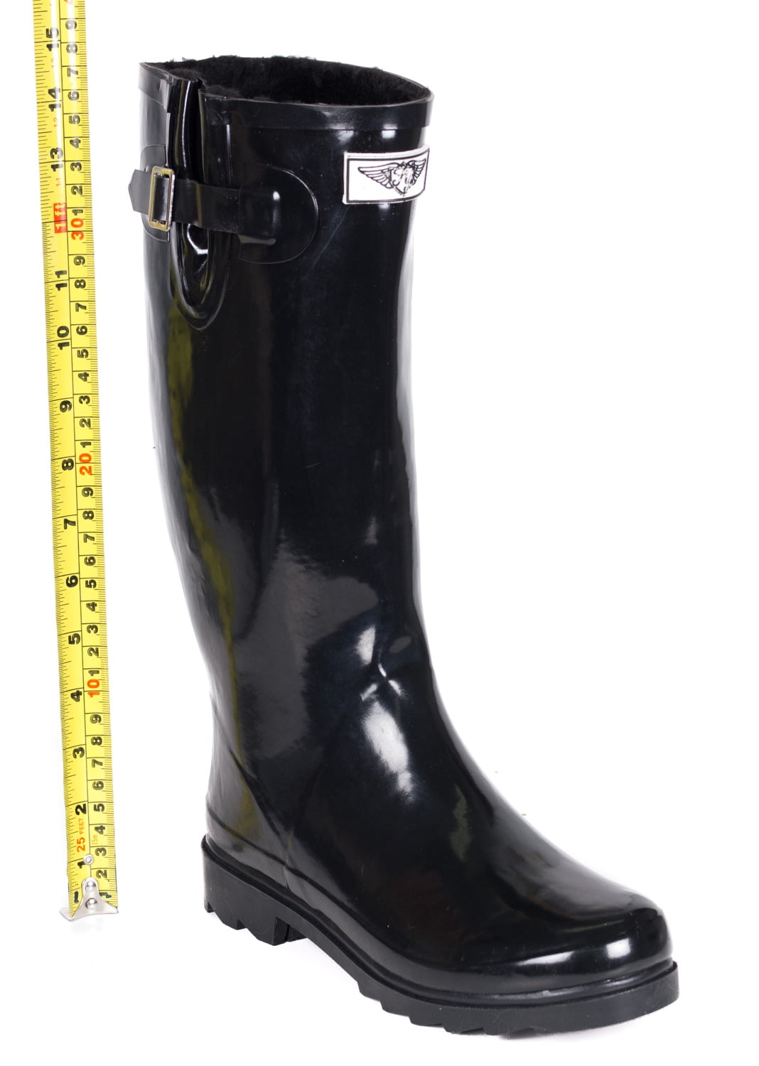 lined rain boots womens