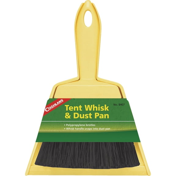 Coghlan's Tent Whisk and Dustpan Set - Compact Snap-In Handle - 1 Piece