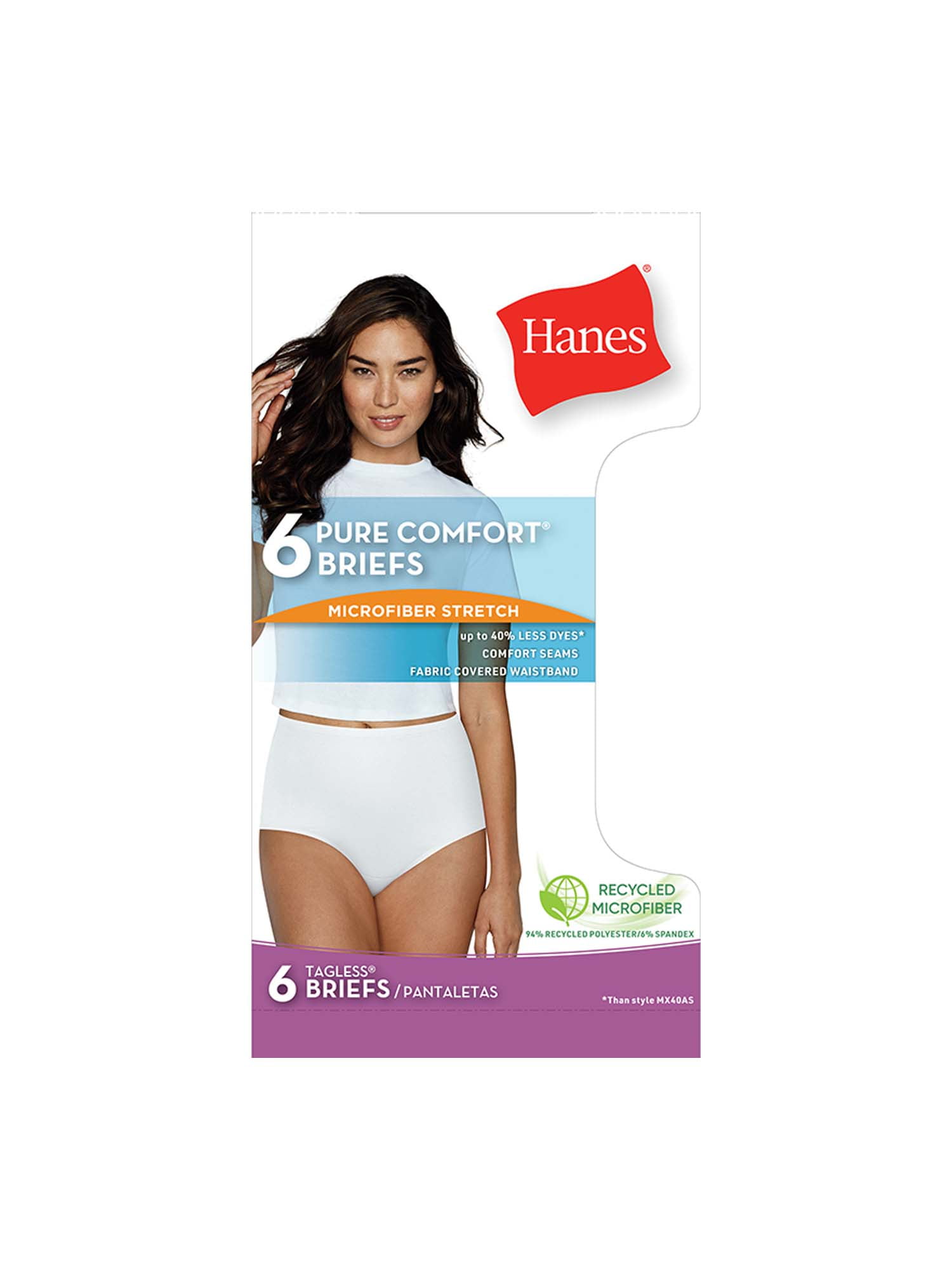 Hanes Women`s Cotton Briefs, 6, Assorted