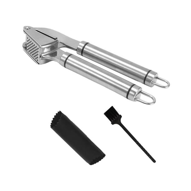 Professional Garlic Presses and Cleaning Brush with Garlic s Garlic