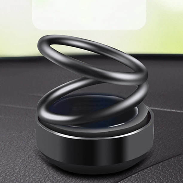 Colgante perfumado solar giratorio para coche | Difusor de aromaterapia de aleación de aluminio | Ambientador de 360° para el interior del vehículo