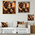 thumbnail image 4 of Designart "Mother and Child Bond in Orange African Scene II" People Framed Wall Art Decor - Global Orange African Art Living Room Framed Canvas Art, 4 of 6