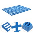 thumbnail image 2 of Blue ABS Rabbit Cage Mat for Cage Environment Improvement 2Pcs 16.5X13X0.4In, 2 of 5