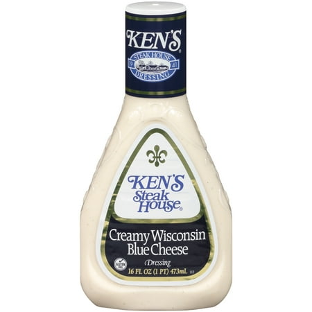 (3 Pack) Ken's Steakhouse Dressing, Creamy Wisconsin Blue Cheese, 16 Fl (Best Blue Cheese Salad Dressing)