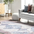 thumbnail image 7 of nuLOOM Olga SpinClean Machine Washable Distressed Vintage Medallion Area Rug, 3' x 5', Olga Blue, 7 of 7