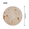 thumbnail image 3 of Disketp Tortilla Small Mouse Pad 7.9x7.9 Inches,Washable Round Mousepad For Office Laptop Computer,Non-Slip Rubber Base Mouse Pads For Wireless Mouse, 3 of 9