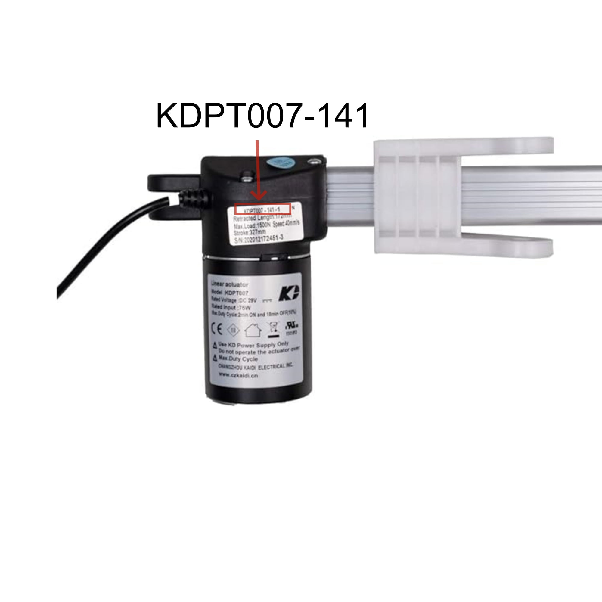 Kaidi Linear Actuator Model KDPT007-141 for Electric Recliner Sofa Lift Chairs Motor Replacement