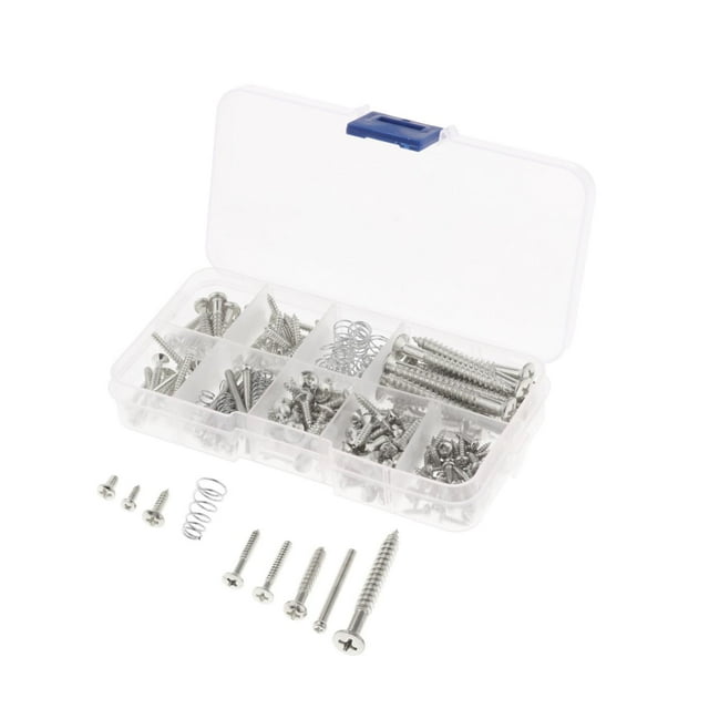 Milaget 226 Pieces Guitar Screw 9 Types Assortment for Guitar Pickup Switch Buttons