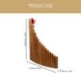 thumbnail image 2 of RENACLIPY 1Pc Portable Bamboo Panpipe 15 Hole Musical Instrument Durable with Fine Workmanship, 2 of 7