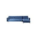 thumbnail image 3 of Chic Home Kiefer Velvet Right Facing Convertible Sectional Sofa Bed, 3 of 6