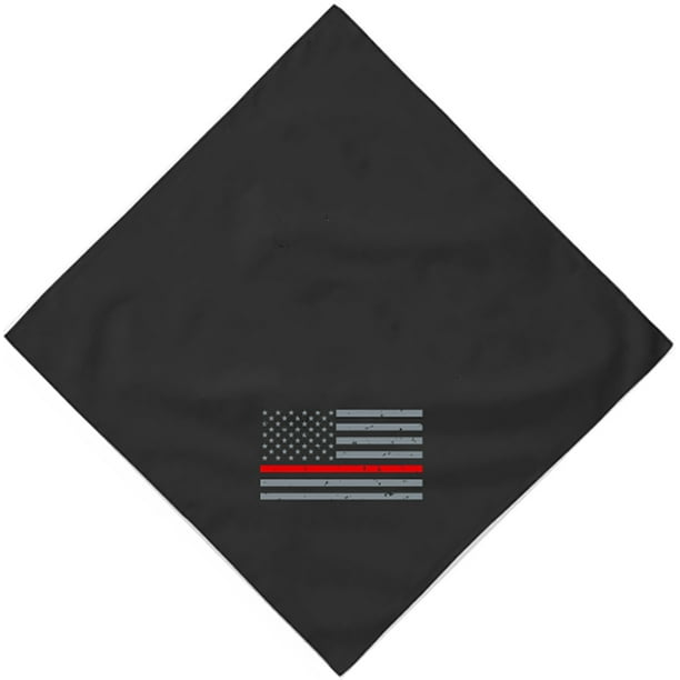 Download Peerless - American Red Line Flag Grey Distressed Bandana ...