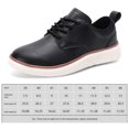 thumbnail image 2 of Zapatos de vestido de cuero para hombres zapatos de encaje oxfords livianos zapatos cómodos para caminar para caminar para la oficina de negocios, 2 of 9