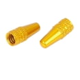 thumbnail image 4 of 2pcs French Type Valve Caps Aluminum Alloy Bike Bicycle Tire Valve Stem Caps Dust Cover Gold Tone, 4 of 5