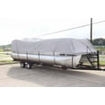 thumbnail image 2 of BRAND NEW *GREY/GRAY* 28' VORTEX ULTRA 3 PONTOON/DECK BOAT COVER, HAS ELASTIC AND STRAPS FITS 26'1" TO 27' TO 28' FT LONG (FAST SHIPPING - 1 TO 4 BUSINESS DAY DELIVERY), 2 of 4