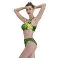 thumbnail image 5 of Daiia Friut Avocado printed 2 piece Swimsuit Bikinis for Women High Waisted Racerback Bathing Suits Summer Tummy Control Scoop Neck Swimwear-Medium, 5 of 8