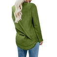 thumbnail image 4 of Usmixi Winter Sweatshirt for Women Womens Fleece Sweatshirt Casual Solid Long Sleeve Crewneck Sweatshirt Pullover Sweater Loose Ladies Plush Tops Blouses 2023 Sweatshirt, 4 of 7