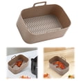 thumbnail image 4 of Freyers Aire Freñador Insertar Plato Rectángulo Airfryer Bandeja para Hornear Freidora Silicona Antig Ticken Antiadherente Accesorios Sartén, 4 of 9