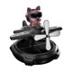 thumbnail image 2 of Difusor solar giratorio para coche, modelo de avión, adorno de aceite esencial Perro negro, 2 of 9