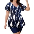 thumbnail image 5 of Ailaofu Women's Tankini Two-Piece Swimsuit with Tummy Control, Modest Swimsuit Top with Shorts, Plus Size Swimwe, 5 of 8