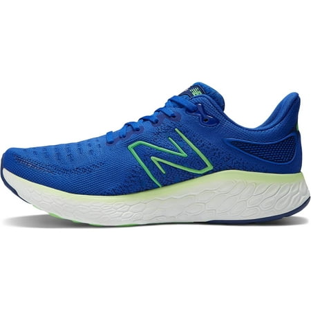 New Balance Men's Fresh Foam X 1080 V12 Running Shoe, Infinity Blue/Green Apple/Vibrant Spring, 7 Wide
