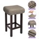 thumbnail image 3 of 4pcs Fundas para Taburetes Rectangulares, Fundas para Taburetes de Bar, Funda para Asiento de Silla de Banco de Madera Marrón, 3 of 6