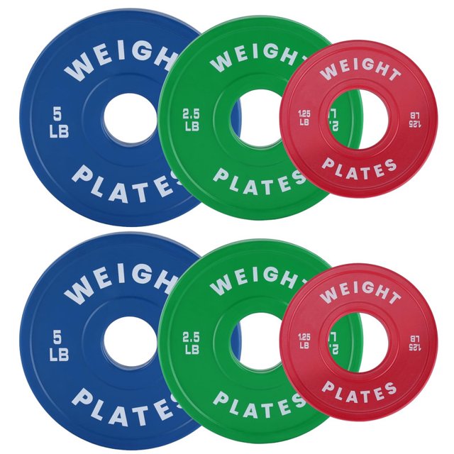 TROPOW 2-Inch Fractional Change Plates Set – 17.5 LB Total, Rubber Coated Bumper Plates for Weightlifting & Strength Training – Gym & Home Use