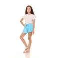 thumbnail image 4 of Pink Angel Butterfly Girls’ Flowy Athletic Shorts with Phone Pocket Double Layered Design, 4 of 12