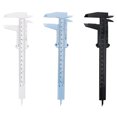 thumbnail image 3 of Vernier Caliper 150mm Plastic Sliding Gauge Caliper Portable Caliper; Plastic Measure Ruler for Woodworking Metalworking, Black, 3 of 8