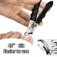 thumbnail image 3 of Toe Nail Clippers with Splash-Proof, 180° Wide Mouth Sharp Thick Toe Nail Trimmer Sets, Oblique and Flat Mouth with Long Anti-Slip Handle for Seniors, 3 of 8