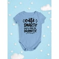 thumbnail image 3 of Cute Smart And Dramatic Bodysuit Infant -Smartprints Designs,  6 Months, 3 of 4