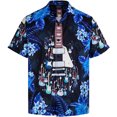 thumbnail image 4 of Camisa hawaiana de playa para hombre con estampado 3D de guitarra, camisas Alho de manga corta con botones, blusas de gran tamaño para hombre, 4 of 5