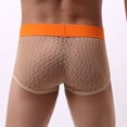 thumbnail image 4 of WAVSUF Summer Mens Quick Drying Comfort Boxer Briefs for Men Solid Color Underpants Ventilation Briefs Khaki Size L, 4 of 8