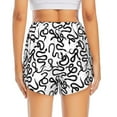 thumbnail image 4 of Fotbe Hand Drawn Snake Womens High Waist Running Shorts Athletic Workout Quick Dry Shorts for Women with Pockets Gym Yoga Summer Shorts-XX-Large, 4 of 9