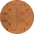thumbnail image 1 of Ahgly Company Indoor Round Oriental Orange Industrial Area Rugs, 8' Round, 1 of 4