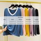 thumbnail image 3 of Neewe Womens T Shirts V Neck Long Sleeve Shirt Casual Tops Soft Solid Basic Tee Fall Outfits L-XL, 3 of 5